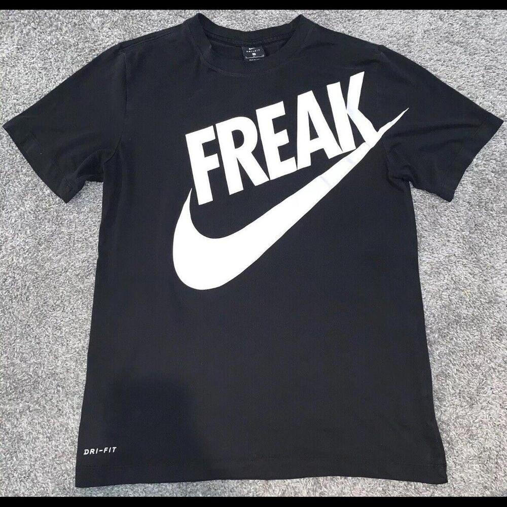 NIKE Dri-Fit FREAK Giannis Antetokounmpo T Shirt MENS XL Black Swoosh